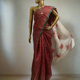 Nisha bandhini organza saree