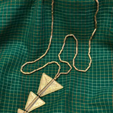 Pyramids Brass Necklace