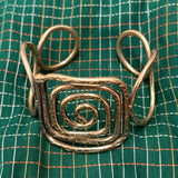 Labyrinth Brass Cuff