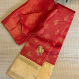 Sumangala Zari Checks Kanchipuram Silk Saree