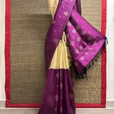 Ranya checked organza korvai kanchipuram silk saree