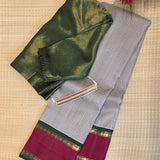 Tejasvi Beige Kanchipuram Silk Saree