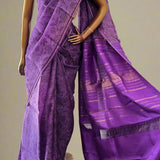 Mila monotone printed kanchi organza saree