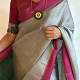 Indra tricolour kanchipuram silk saree