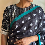Black kantha blouse