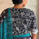 Black kantha blouse