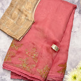 Chidiya organza saree