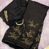 Chidiya organza saree