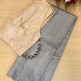 Maya Zari Checks Tussar Saree