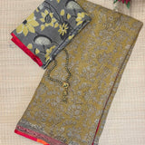 Mishrita Amber Floral Kota Saree