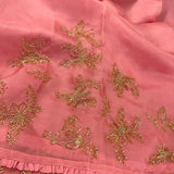 Chidiya organza saree