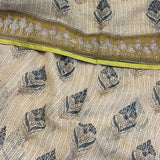 Mishrita Beige Printed Kota Saree