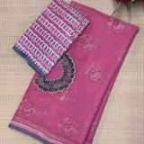 Mishrita Raspberry Kota Saree