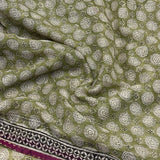 Mishrita Olive Polka Kota Saree