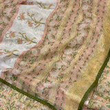 Mishrita Yellow Printed Kota Saree