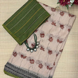 Mishrita Terracotta Petal Kota Saree