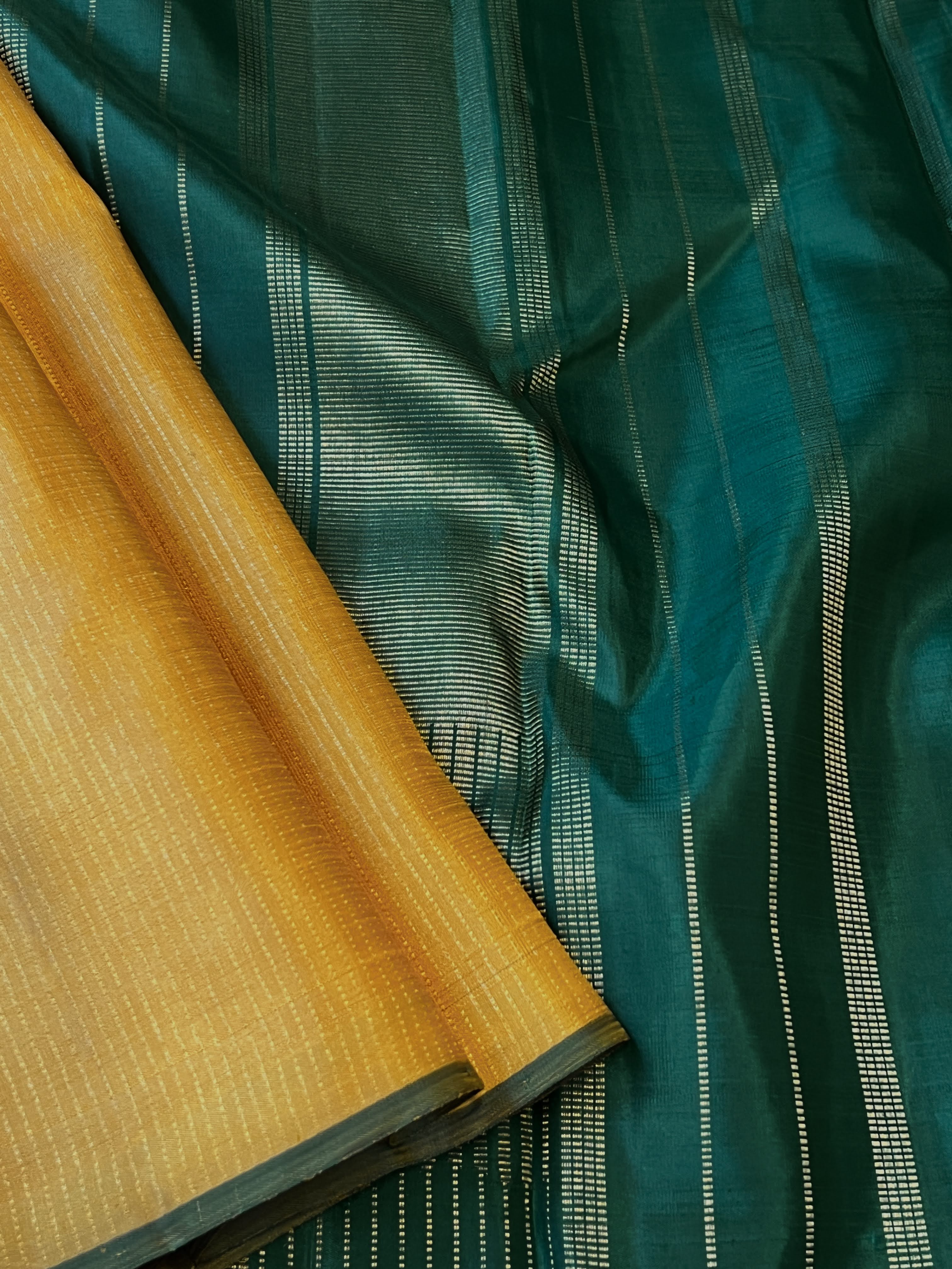 Nihira rising lines kanchipuram silk saree