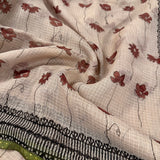 Mishrita Terracotta Petal Kota Saree