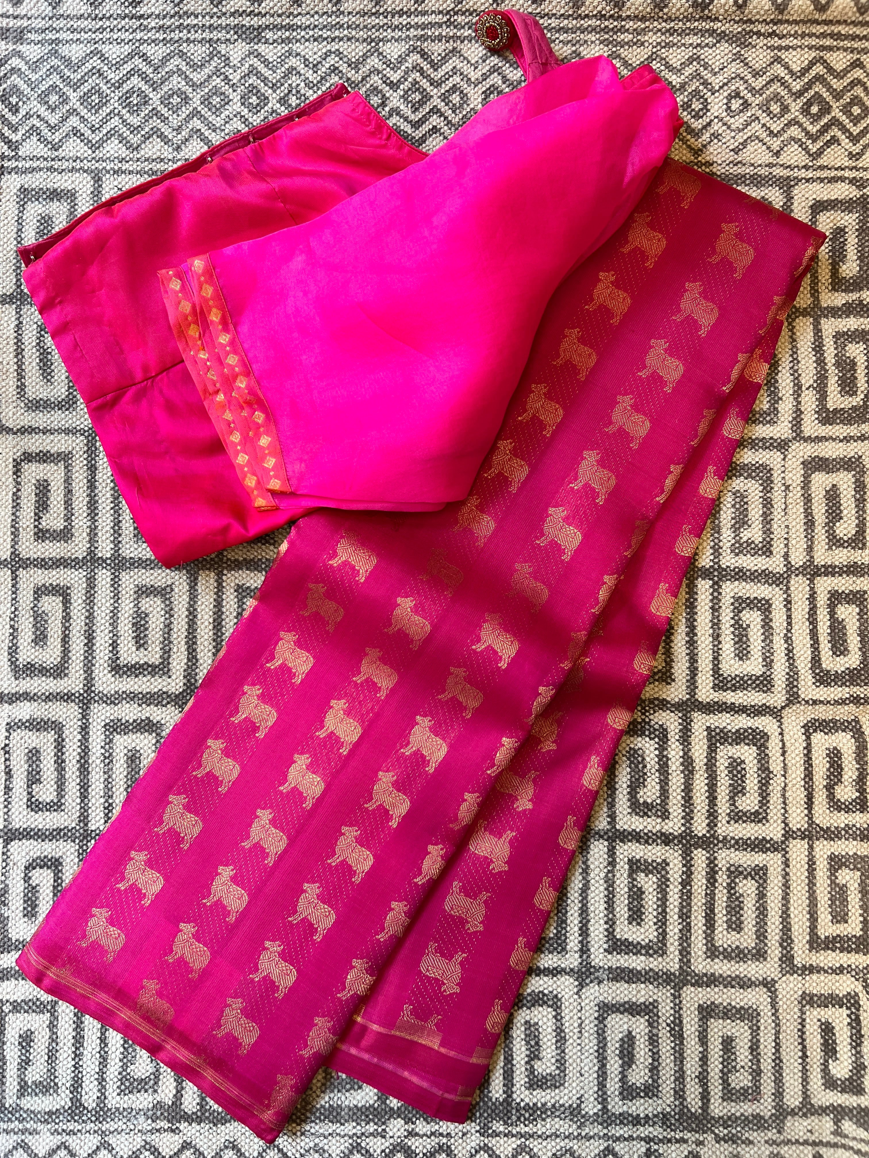 Meera kamadhenu Kanchipuram silk saree