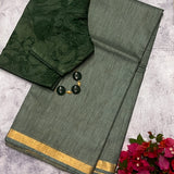 Tussar thread woven saree