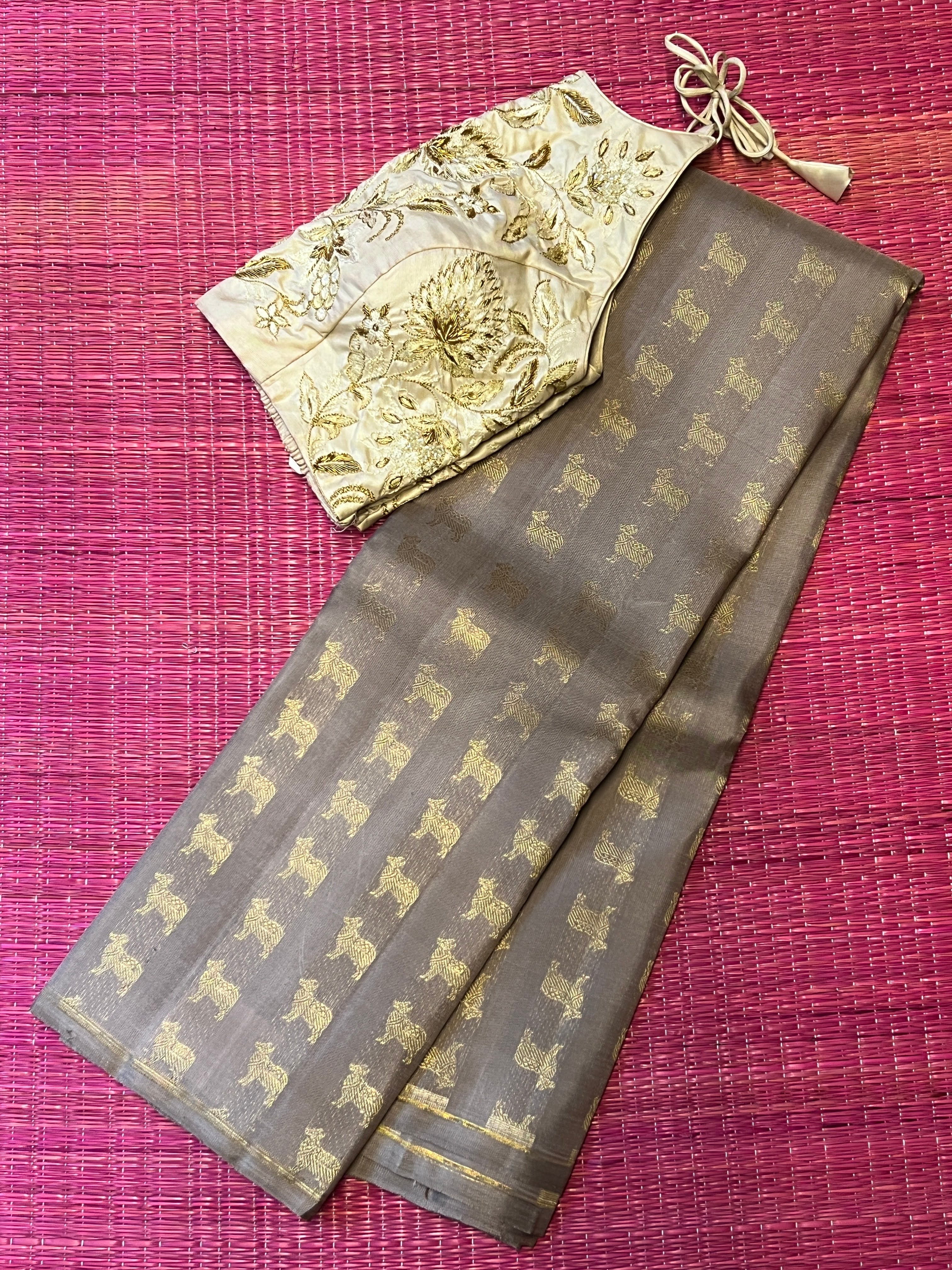 Meera kamadhenu Kanchipuram silk saree