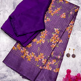 Maya cherry blossom tussar saree