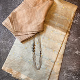 Gold and silver tissue saree