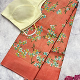 Veena cherry blossom saree