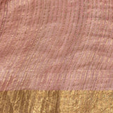 Maya Bloom Grid Tussar Saree