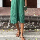 Tropical Blooms Heather Dress - Green