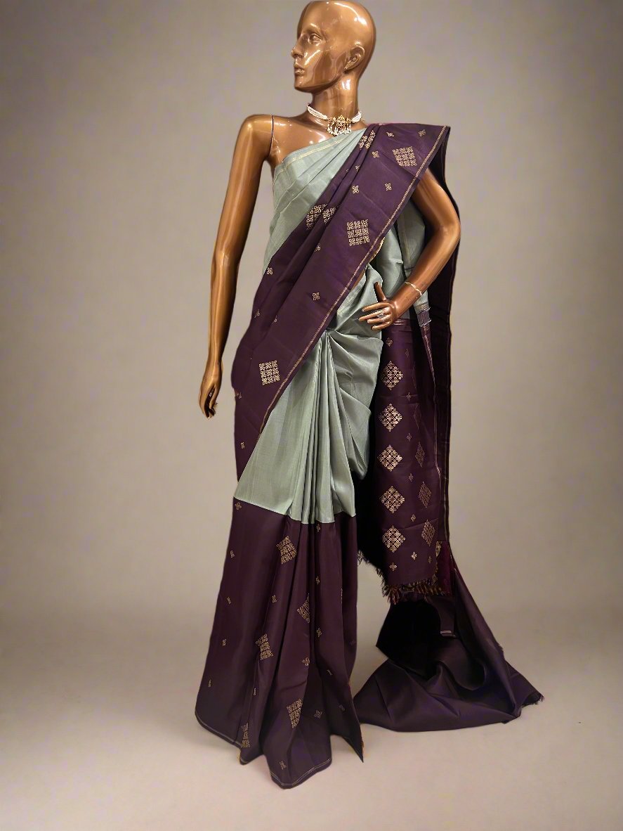 Ranya korvai kanchipuram silk saree