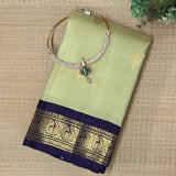 Mohana Spade Kanchipuram Silk Saree - Pista Green