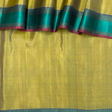 Kimaya Self Striped Silk Saree
