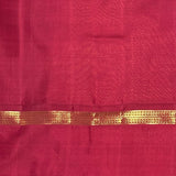 Sumangala Zari Checks Kanchi Silk Saree - Grey