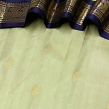Mohana Spade Kanchipuram Silk Saree - Pista Green