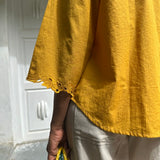 Tropical Blooms Heather top - Yellow