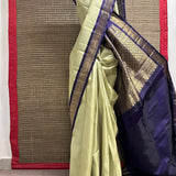 Mohana Spade Kanchipuram Silk Saree - Pista Green