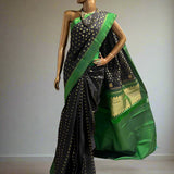 Meera Black Kanchipuram Silk Saree