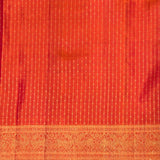 Sumangala Linked Dots Kanchi Silk Saree - Orange