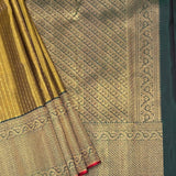 Sumangala Linked Dots Kanchipuram Silk Saree - Olive