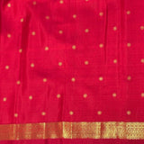 Rudraksh Offset Border Kanchipuram Silk Saree - Red
