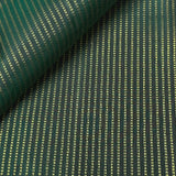 Striped Kanchi Silk Fabric - Green