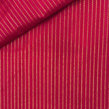 Chevron Kanchi Silk Fabric - Red