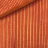 Chevron Kanchi Silk Fabric - Orange