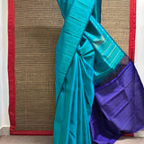 Nihira Twinline Kanchipuram Silk Saree - Teal