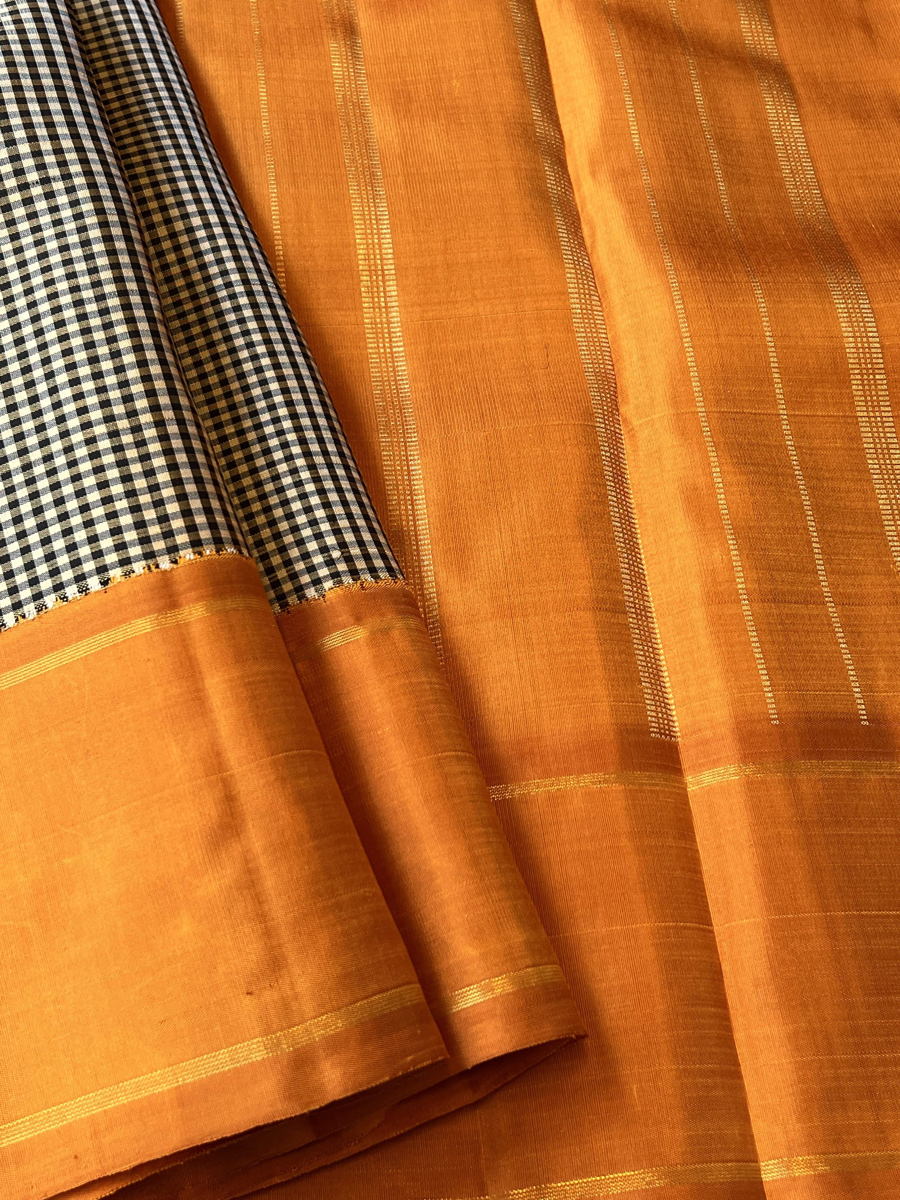 Mohana chessboard kanchi silk saree