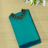 Nihira Twinline Kanchipuram Silk Saree - Teal