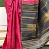 Charita chettinad checked Kanchipuram silk saree