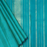 Nihira Twinline Kanchipuram Silk Saree - Teal