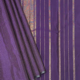 Nihira Temple Kanchipuram Silk Saree - Violet